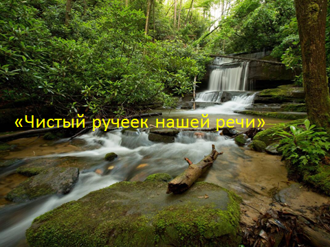 Урок-практикум «Чистый ручеек нашей речи» Урок-практикум «Чистый ручеек нашей речи»